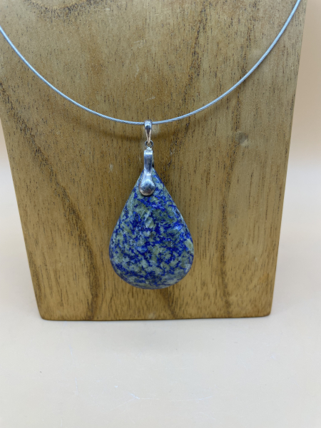 Ultramarin-Lapis „blue-green large Drop“